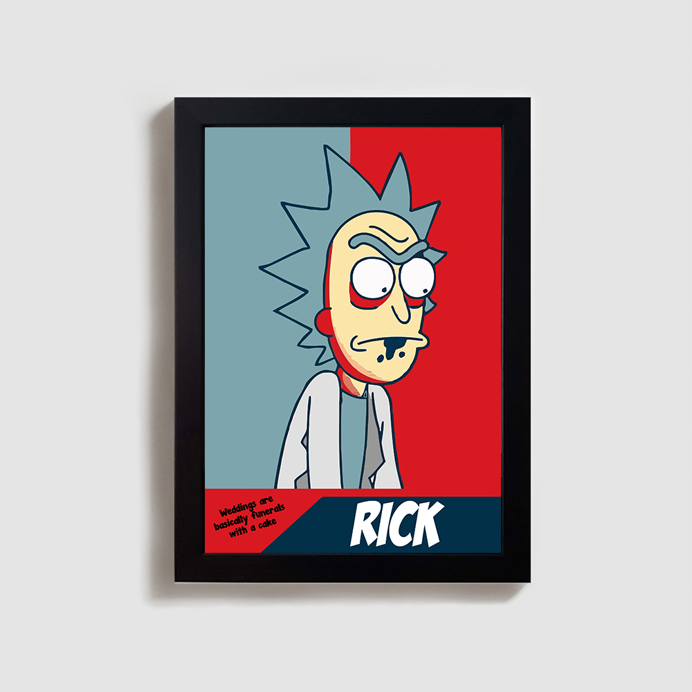 تابلو مدل ریک و مورتی rick and morty BL14