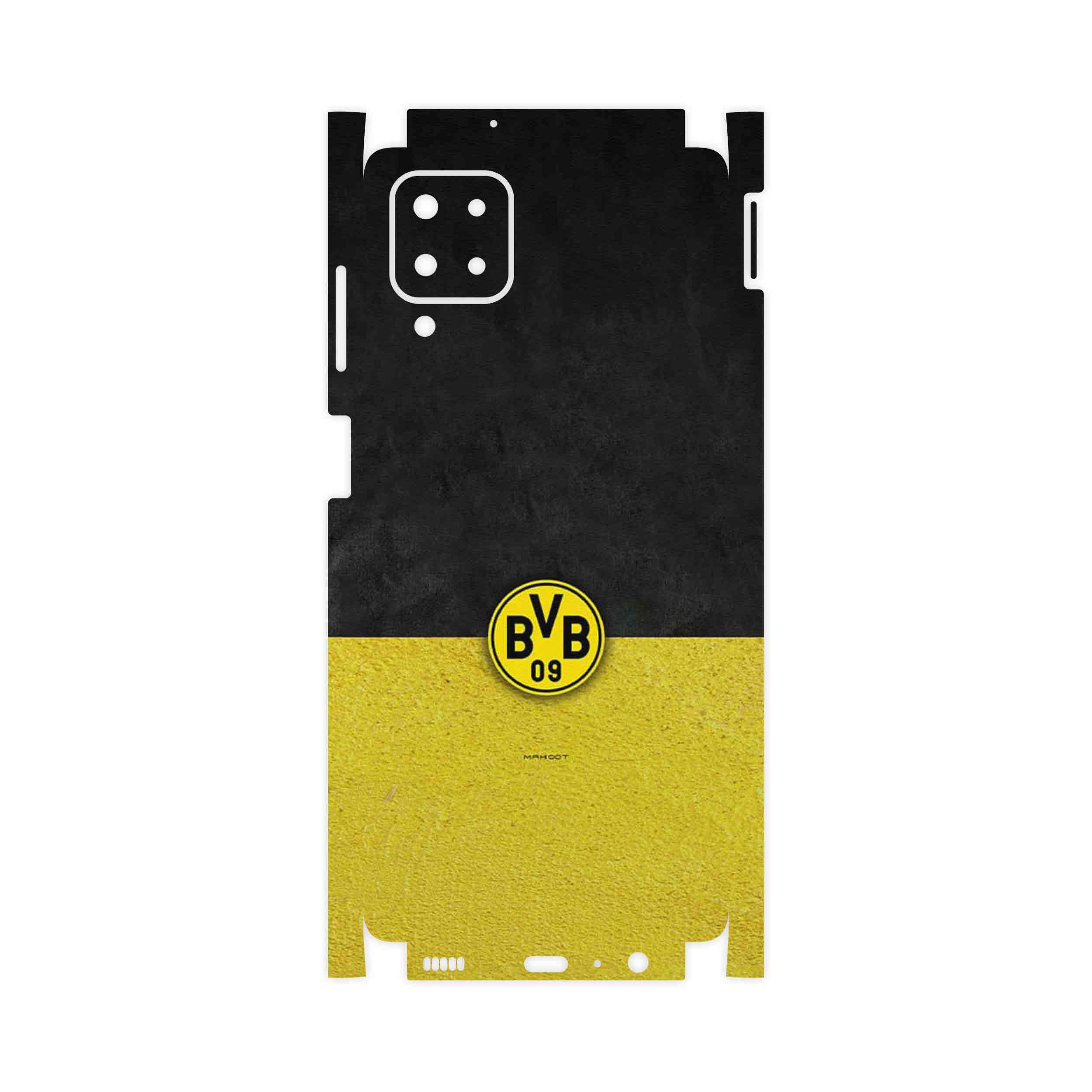 برچسب پوششی ماهوت مدل Borussia Dortmund FC-FullSkin مناسب برای گوشی موبایل سامسونگ Galaxy F12