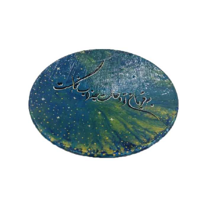 دیوارکوب سفالی طرح نقاشیخط