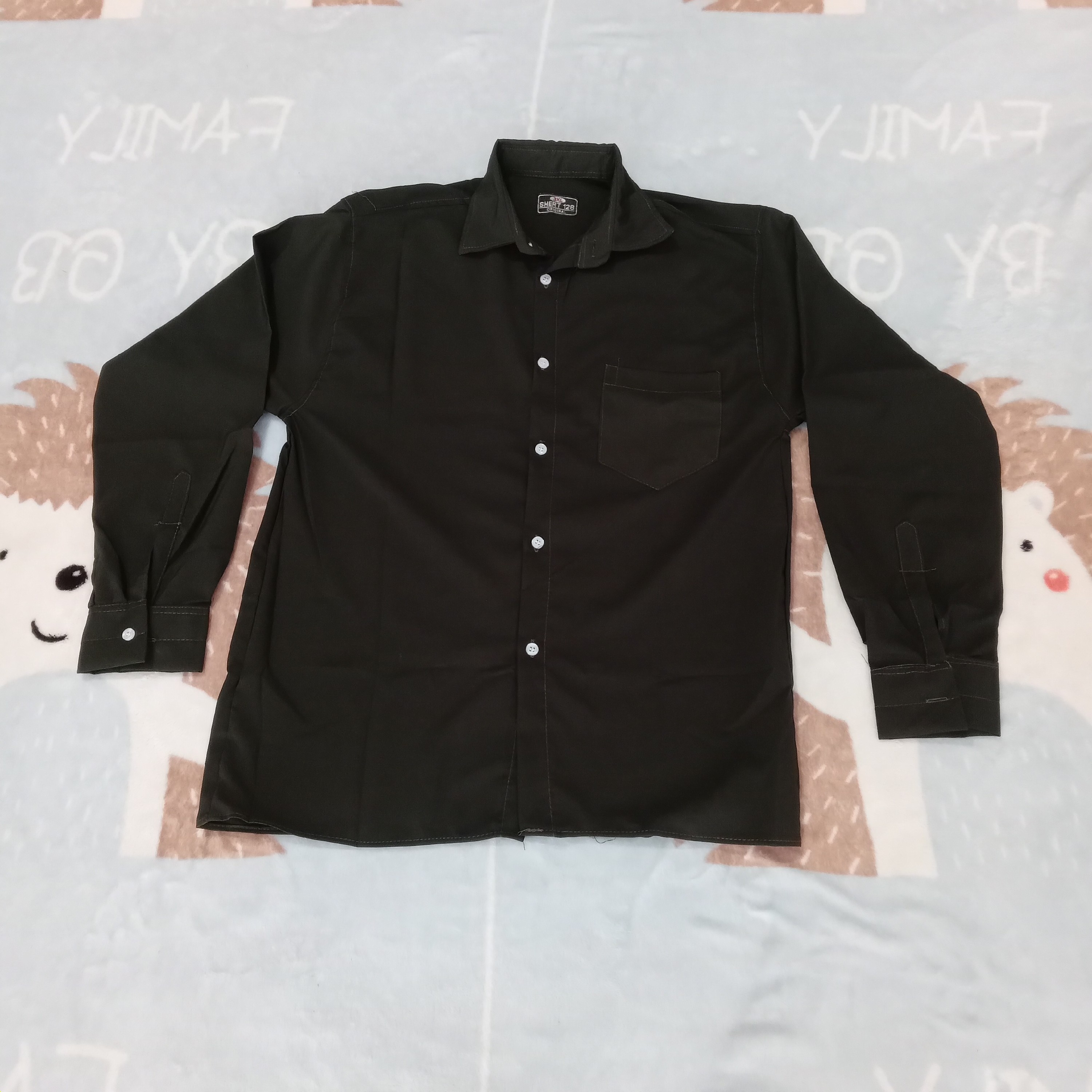 پیراهن مردانه رنگ سبز ساده قواره بزرگ xl و 2xl