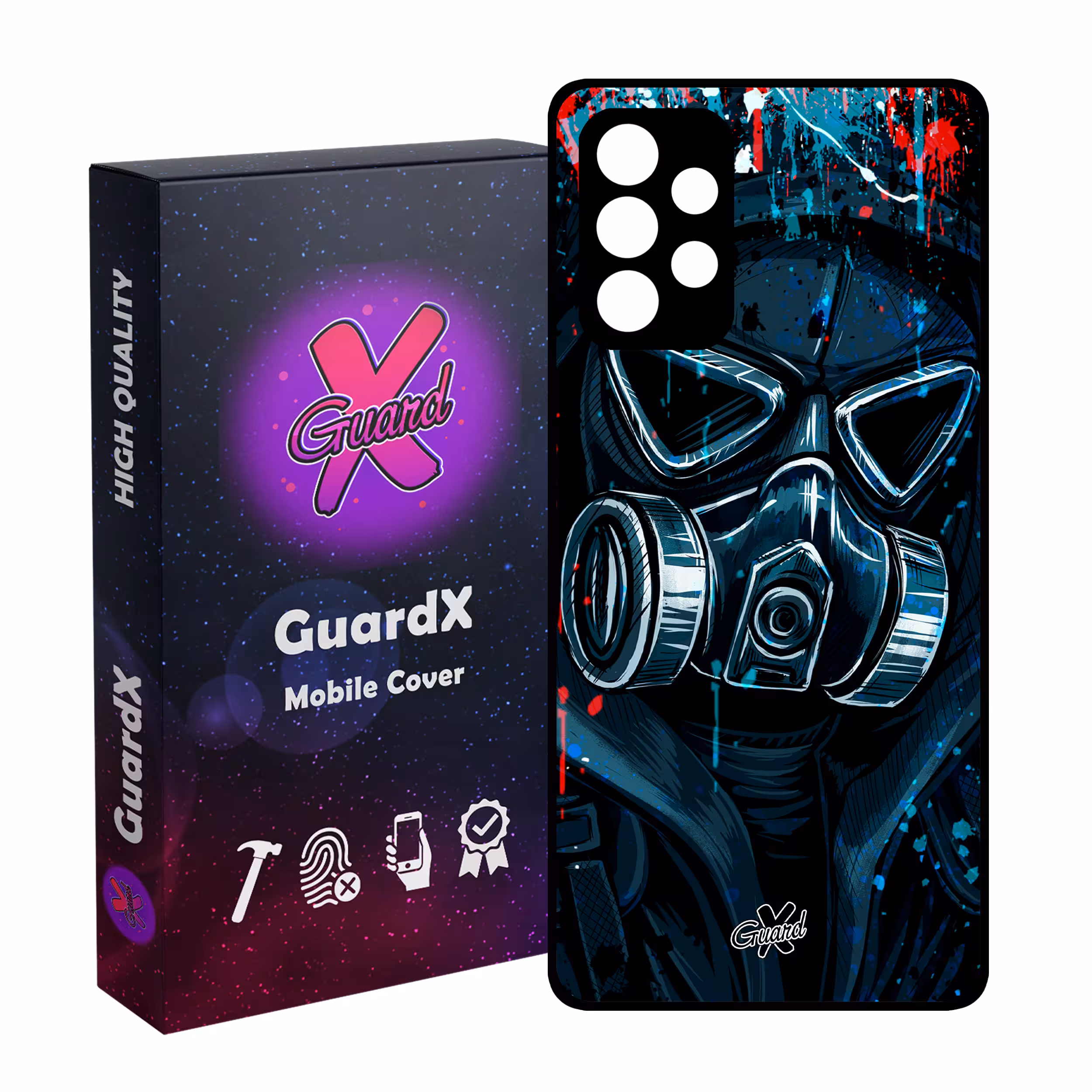 کاور گارد ایکس طرح Mask مدل Glass10170 مناسب برای گوشی موبایل سامسونگ Galaxy A72