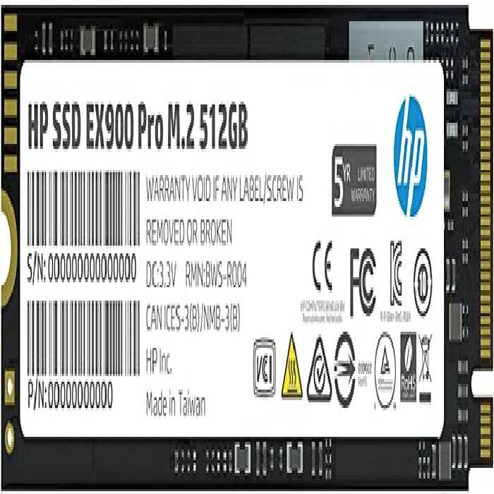 حافظه SSD اینترنال اچ پی مدل EX900 PRO M.2 2280 PCIe  ظرفیت 512 گیگابایت