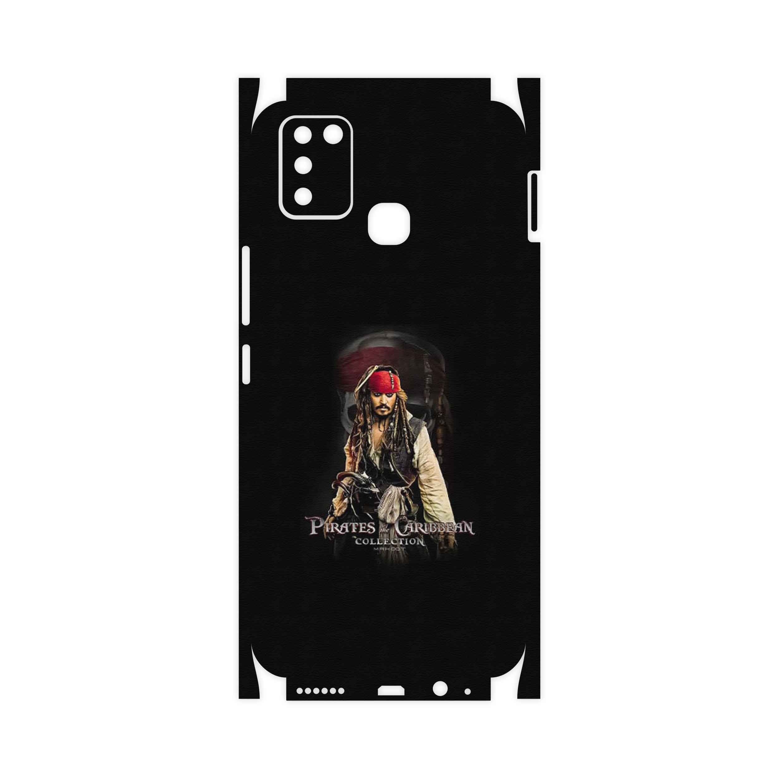برچسب پوششی ماهوت مدل PIRATES OF THE CARIBBEAN-FullSkin مناسب برای گوشی موبایل اینفینیکس Smart 6 X657B