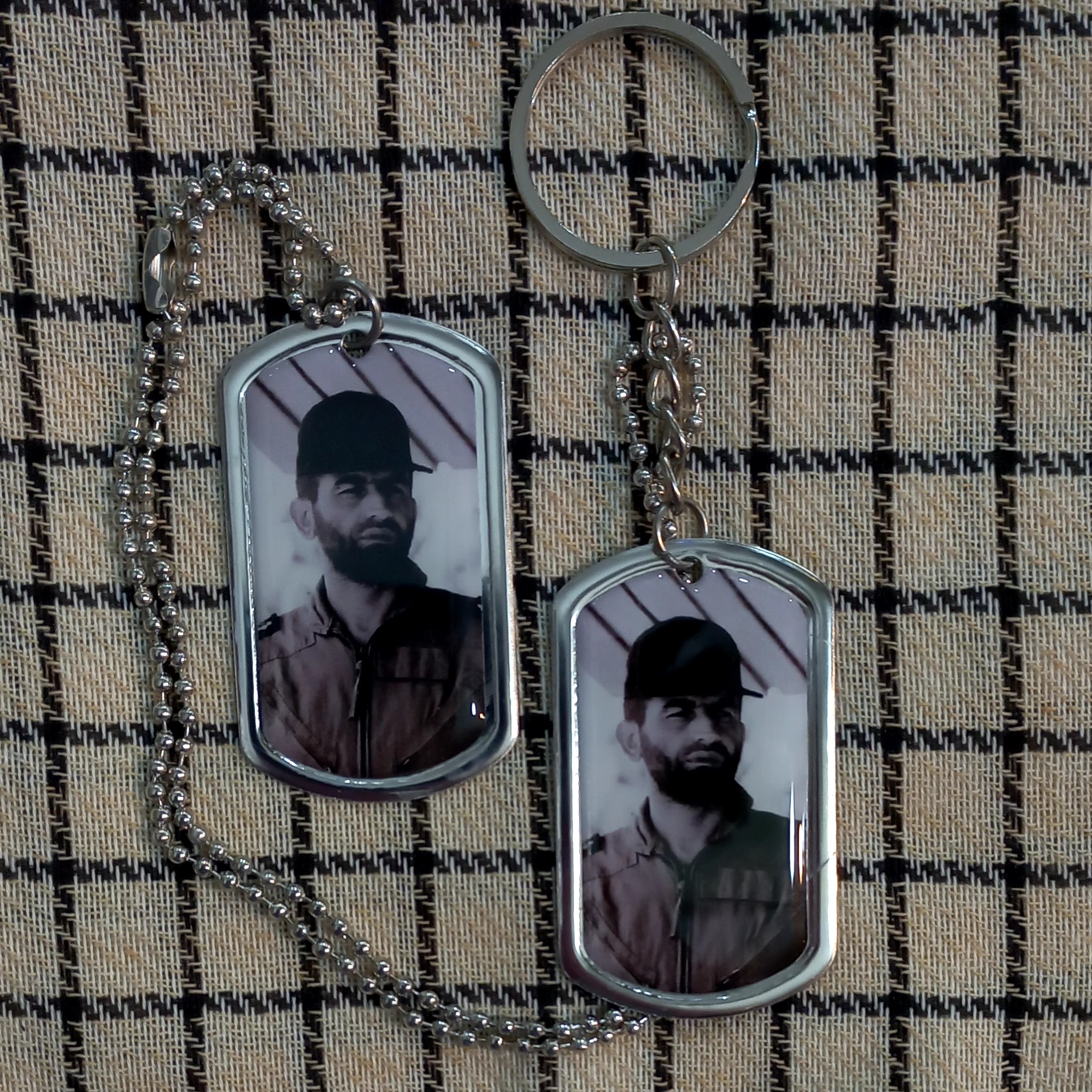 پلاک و جاسوییچی شهید بابایی ( قبل از ثبت سفارش توضیحات آگهی لطفا مطالعه شود )