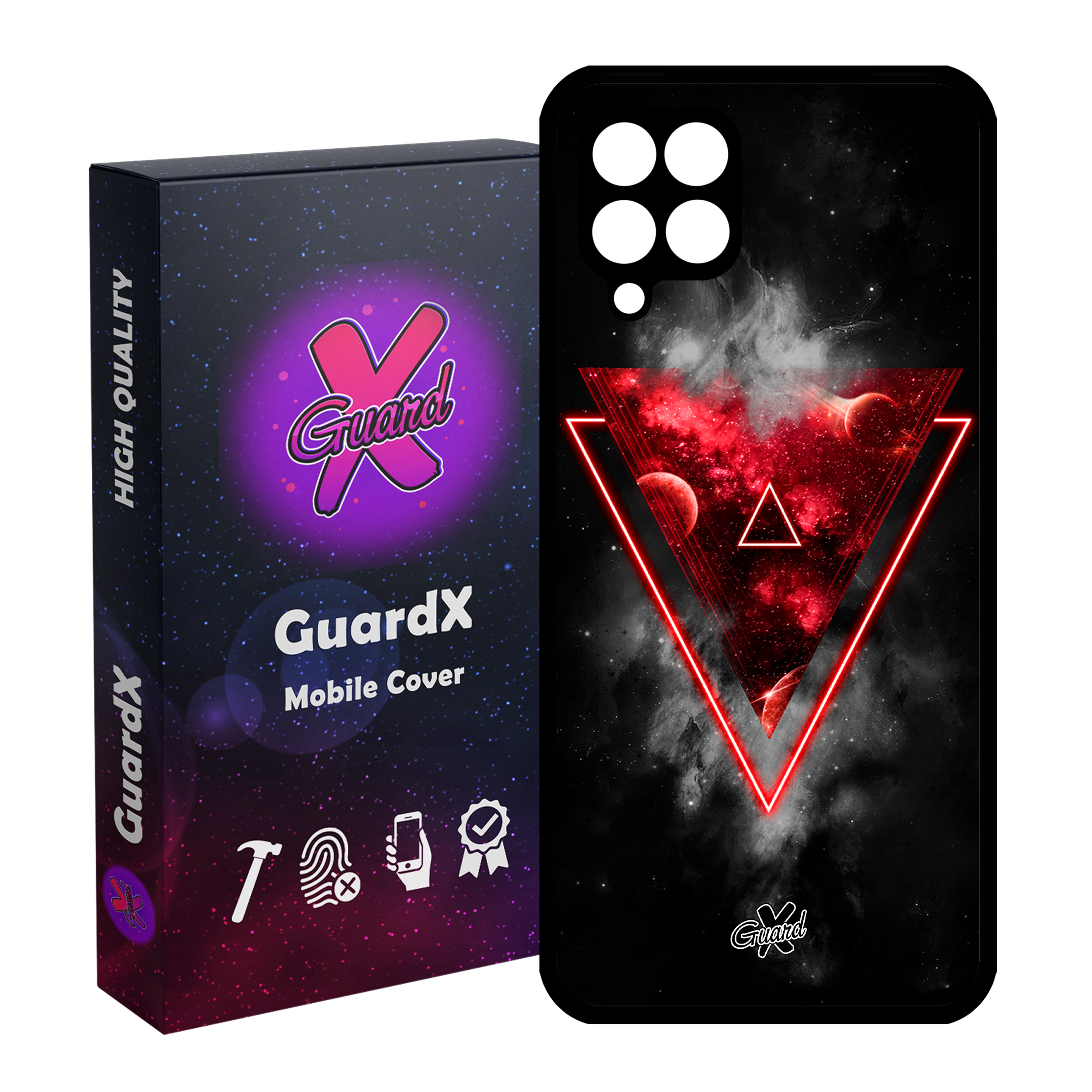 کاور گارد ایکس طرح Galaxy مدل Glass10163 مناسب برای گوشی موبایل سامسونگ Galaxy A12