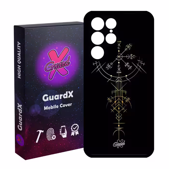 کاور گارد ایکس طرح Shape مدل Glass10238 مناسب برای گوشی موبایل سامسونگ Galaxy S22 Ultra