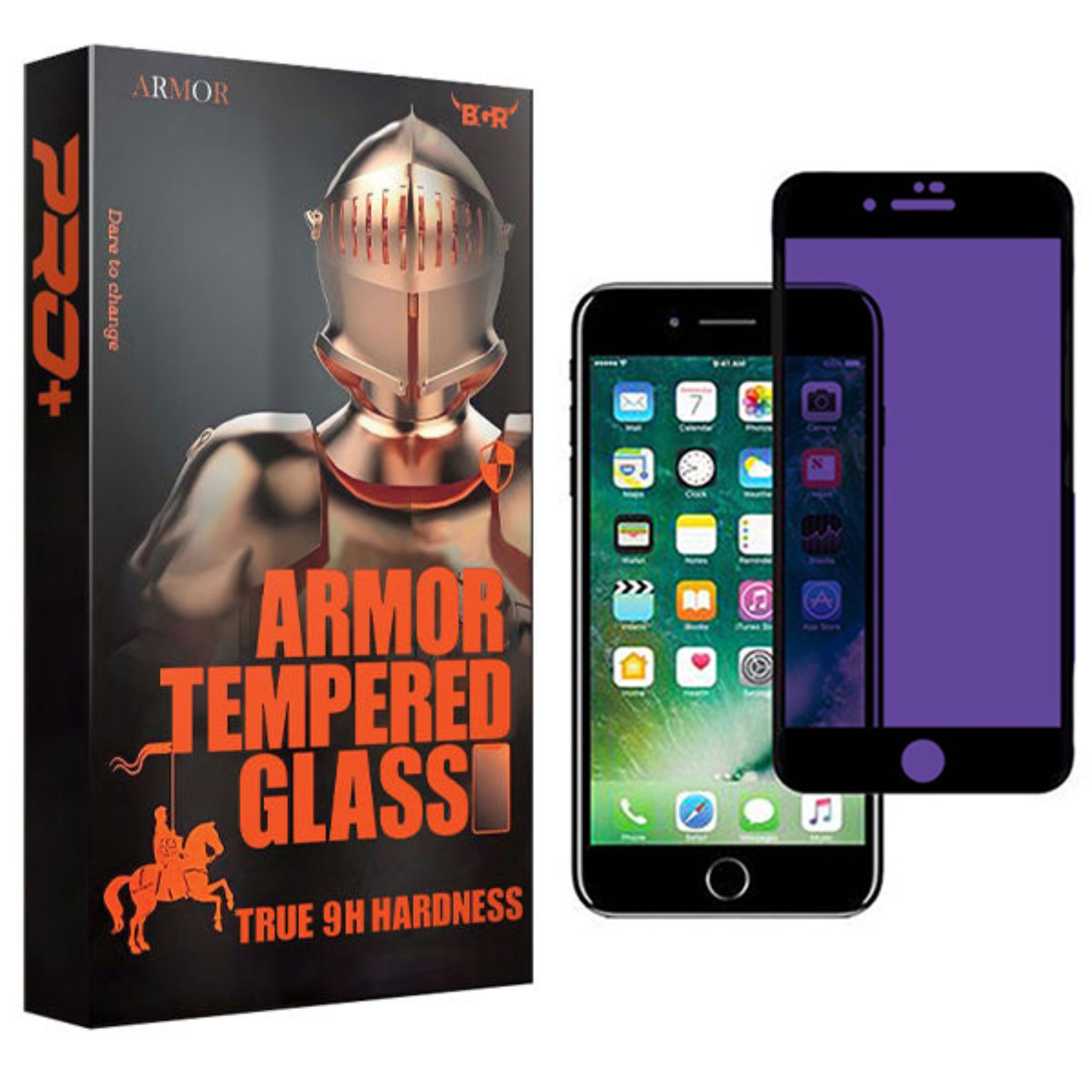 گلس آنتی بلومات آرمور مدل محافظ چشم برای گوشی موبایل Apple iPhone 8 سفید