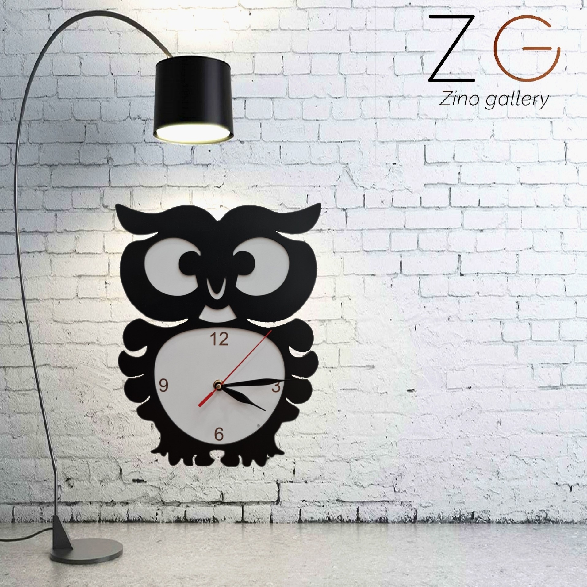 ساعت دیواری مدل ZC01 طرح جغد 38سانتی