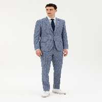 کت و شلوار مردانه آبی تیره پیرکاردین - فروشگاه لباس شهرمون