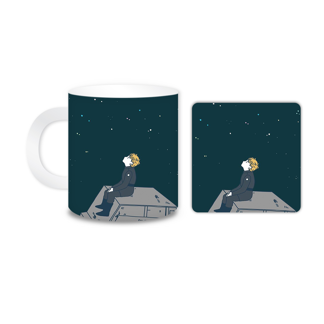 ماگ مدل پسر کد 1533 به همراه زیر لیوانی