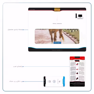 برچسب پوششی ماهوت مدل Horse-1 مناسب برای تبلت اپل iPad 9.7 (GEN 5) 2017 A1823