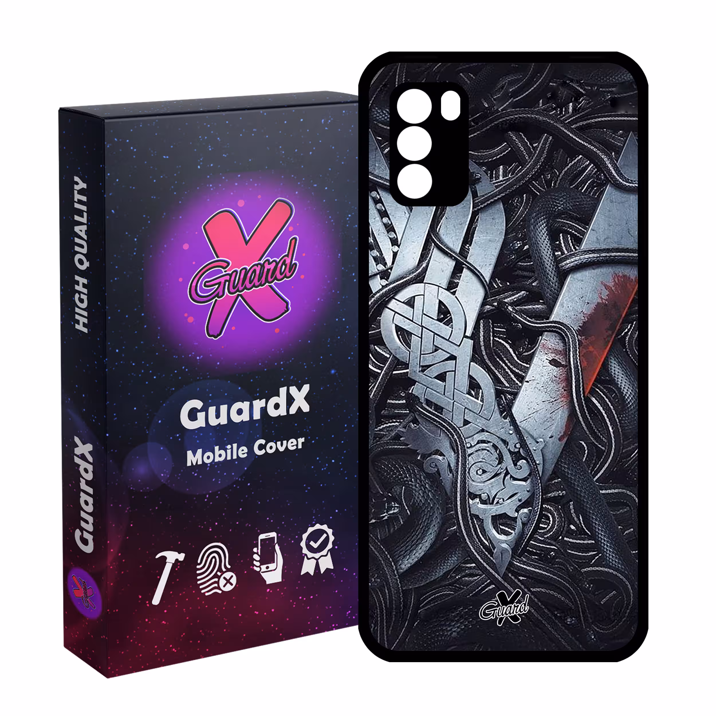 کاور گارد ایکس طرح Vikings مدل Glass10221 مناسب برای گوشی موبایل شیائومی Poco M3