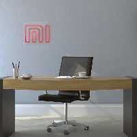 چراغ دیواری نئون دیزاین طرح Xiaomi-GL_RD