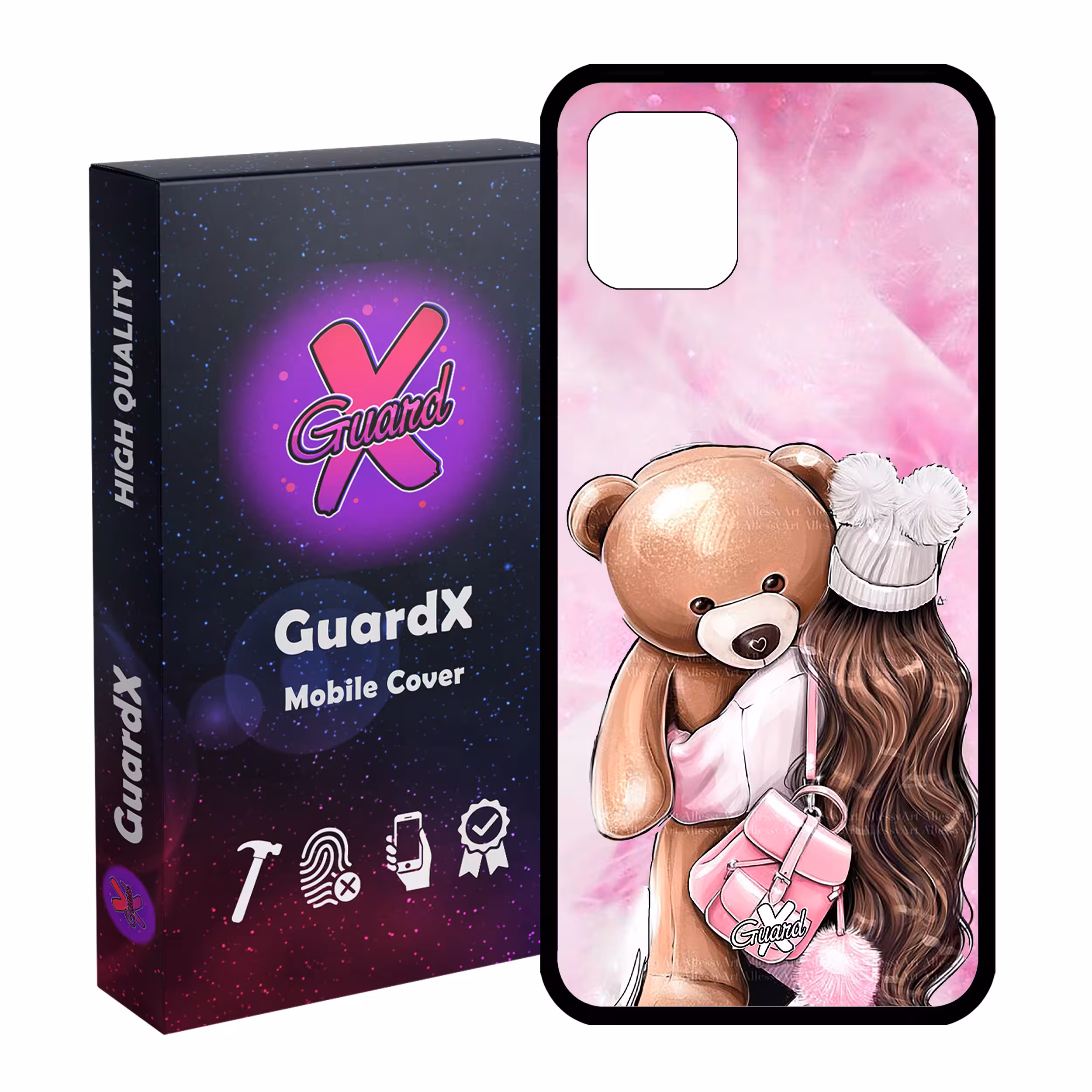 کاور گارد ایکس طرح Girl مدل Glass10088 مناسب برای گوشی موبایل سامسونگ Galaxy Note 10 Lite
