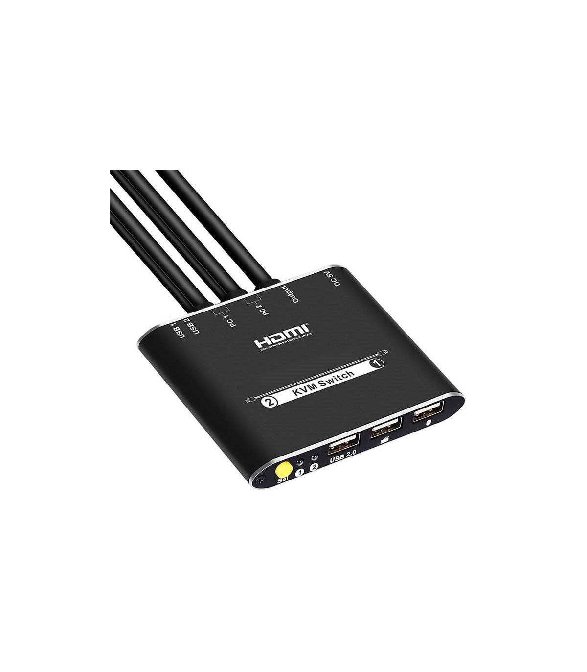 سوئیچ کی‌وی‌ام 2 پورت HDMI لایمستون LS-HKC0201