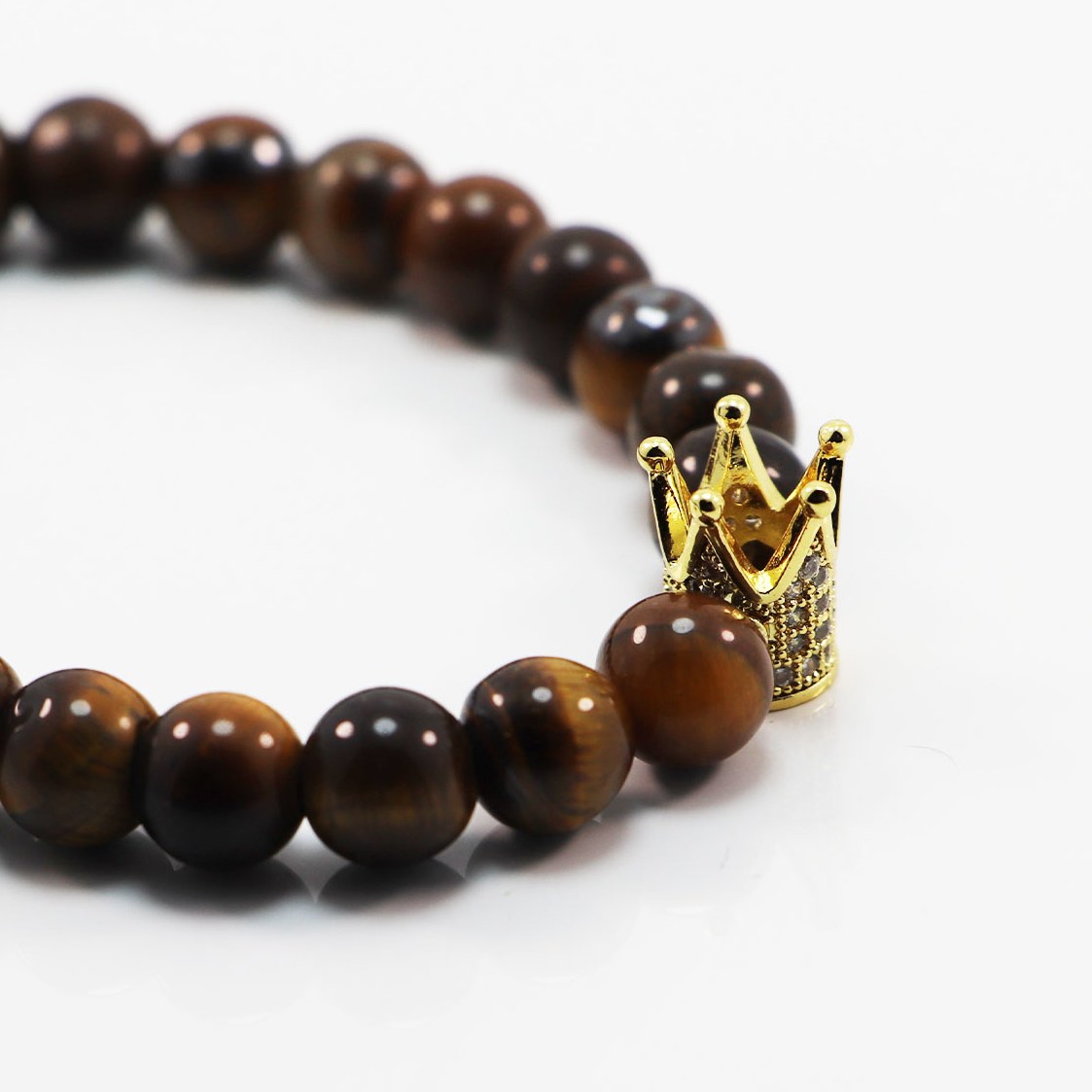 دستبند سنگی چشم ببر (اصل) مدل 100230