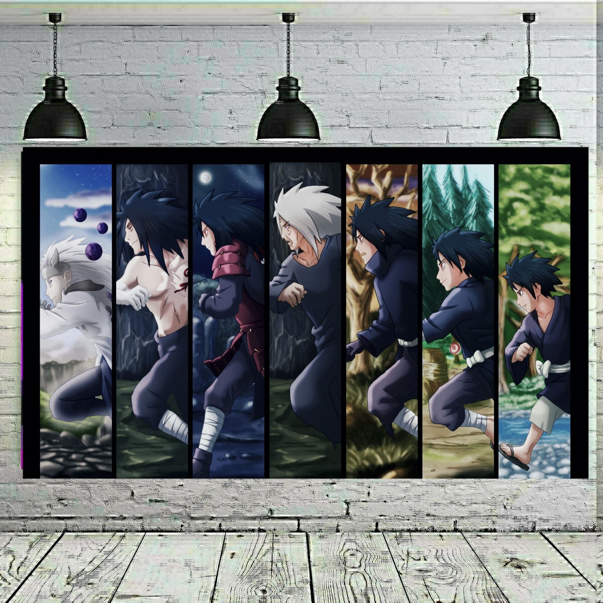 تابلو بوم طرح انیمه نارتو مدل SDB3817