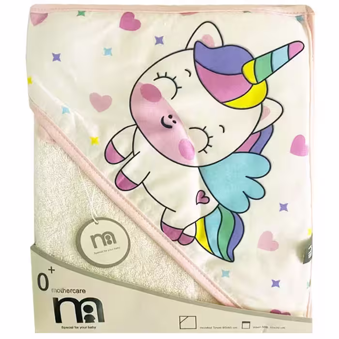حوله چهارگوش کلاه دار پونی مادرکر Mothercare