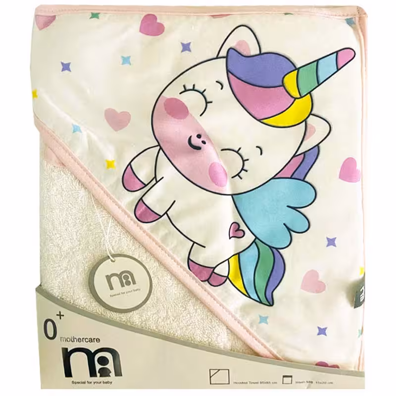 حوله چهارگوش کلاه دار پونی مادرکر Mothercare