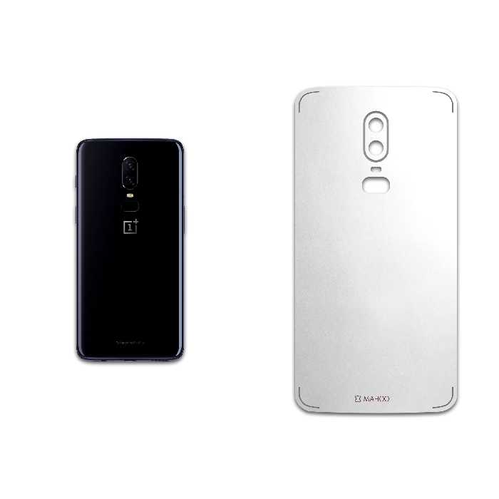 برچسب پوششی ماهوت مدل Metallic-White مناسب برای گوشی موبایل وان پلاس 6