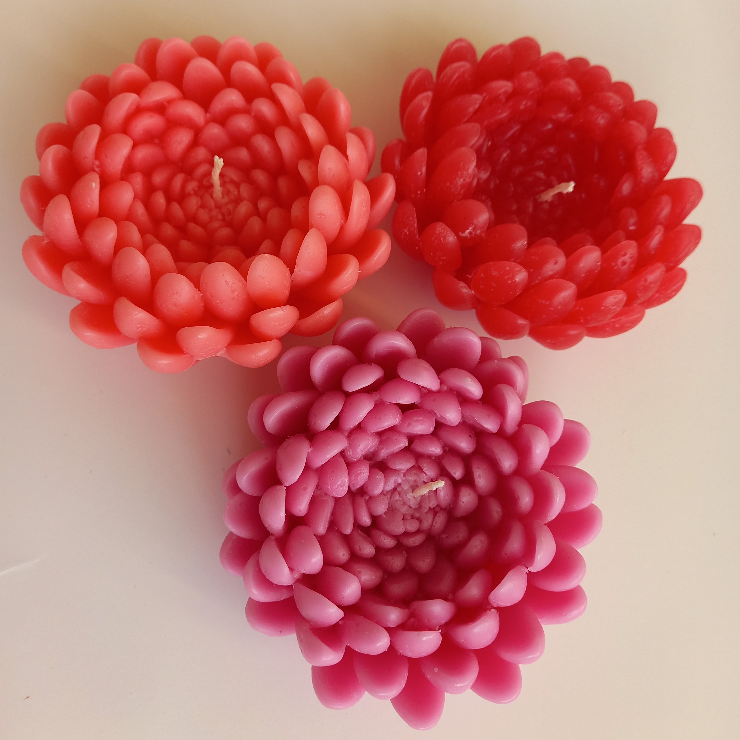 شمع گل داوودی شناور