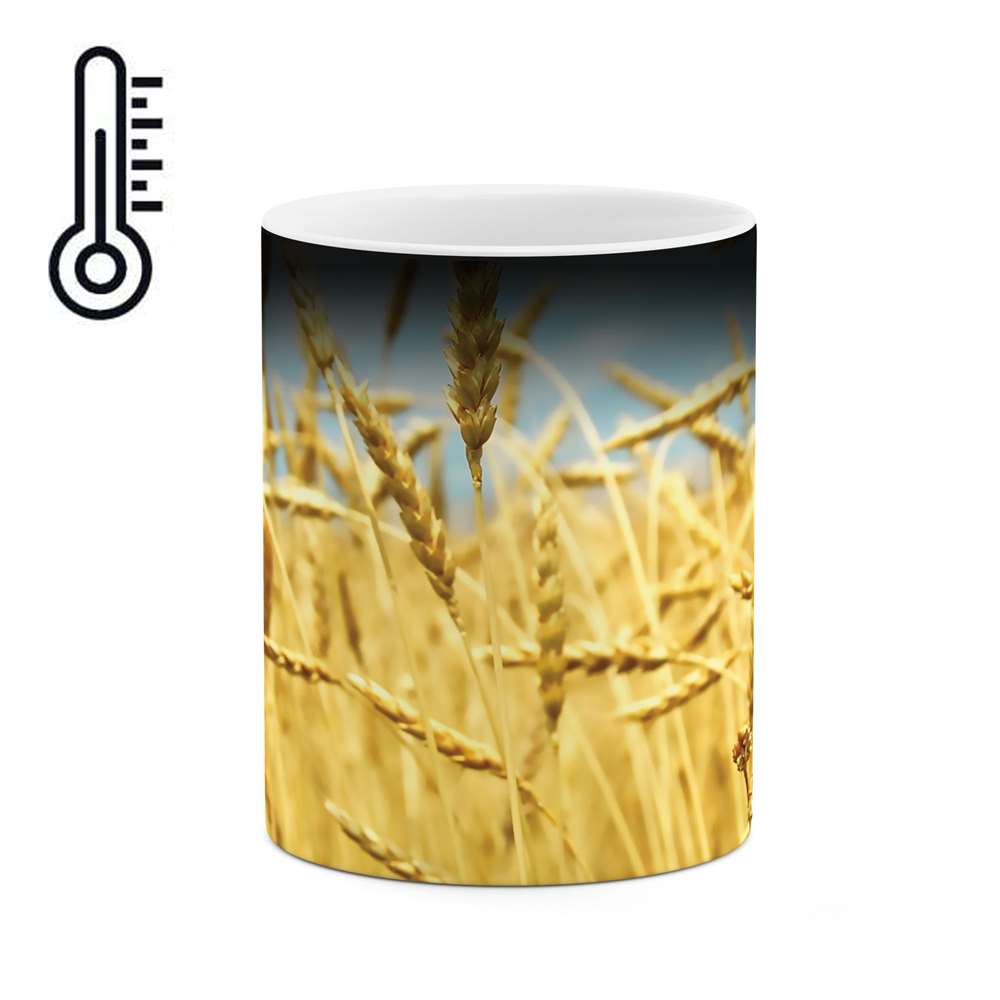 ماگ حرارتی طرح گندم زار مدل mgh02547