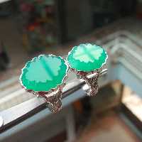 ست عقیق سبز تراش 2 پله 