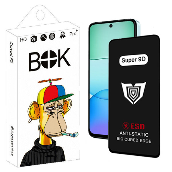 محافظ صفحه نمایش بوک مدل Super 9D Touch مناسب برای گوشی موبایل شیائومی Redmi 12 / 13 | کالا برتری