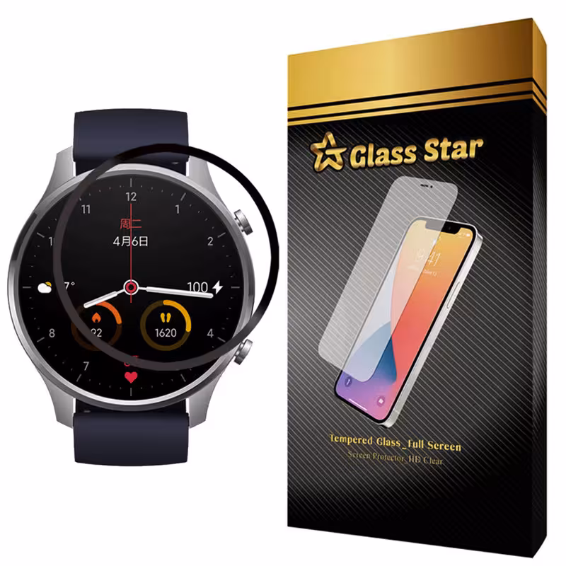 محافظ صفحه نمایش گلس استار مدل PMGA-Glass مناسب برای ساعت هوشمند شیائومی IMILAB W12 | کالا برتری