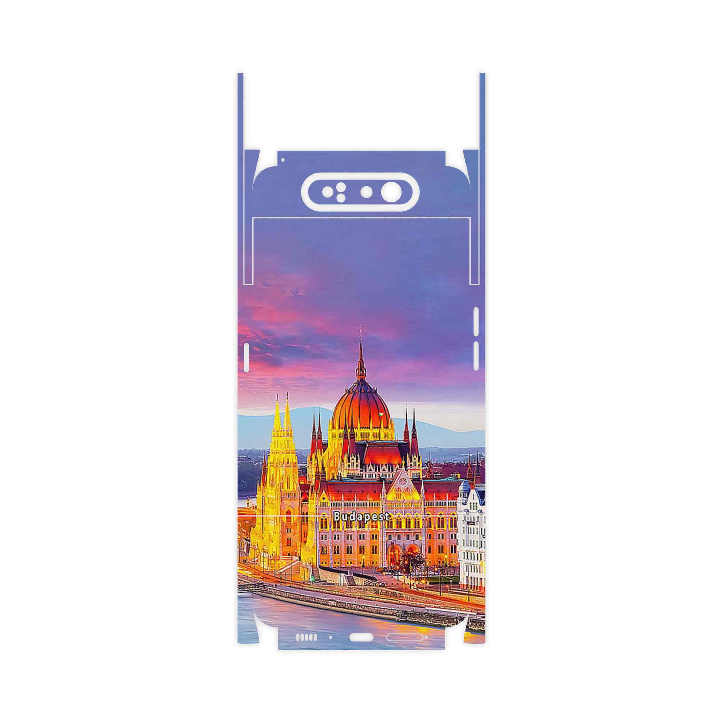 برچسب پوششی ماهوت مدل City of Budapest-FullSkin مناسب برای گوشی موبایل سامسونگ Galaxy A80