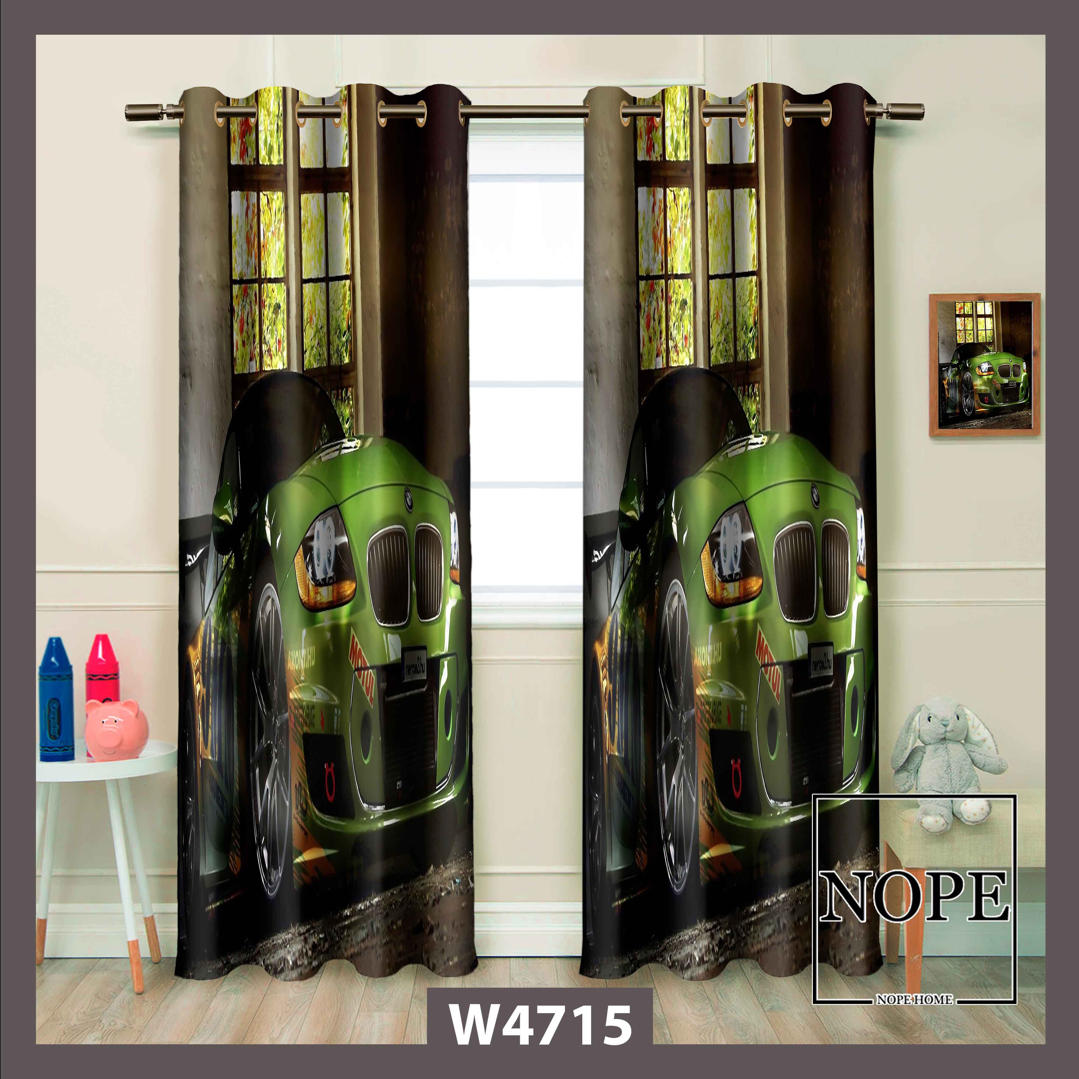 پرده چاپی پانچی دوقواره کد 4715