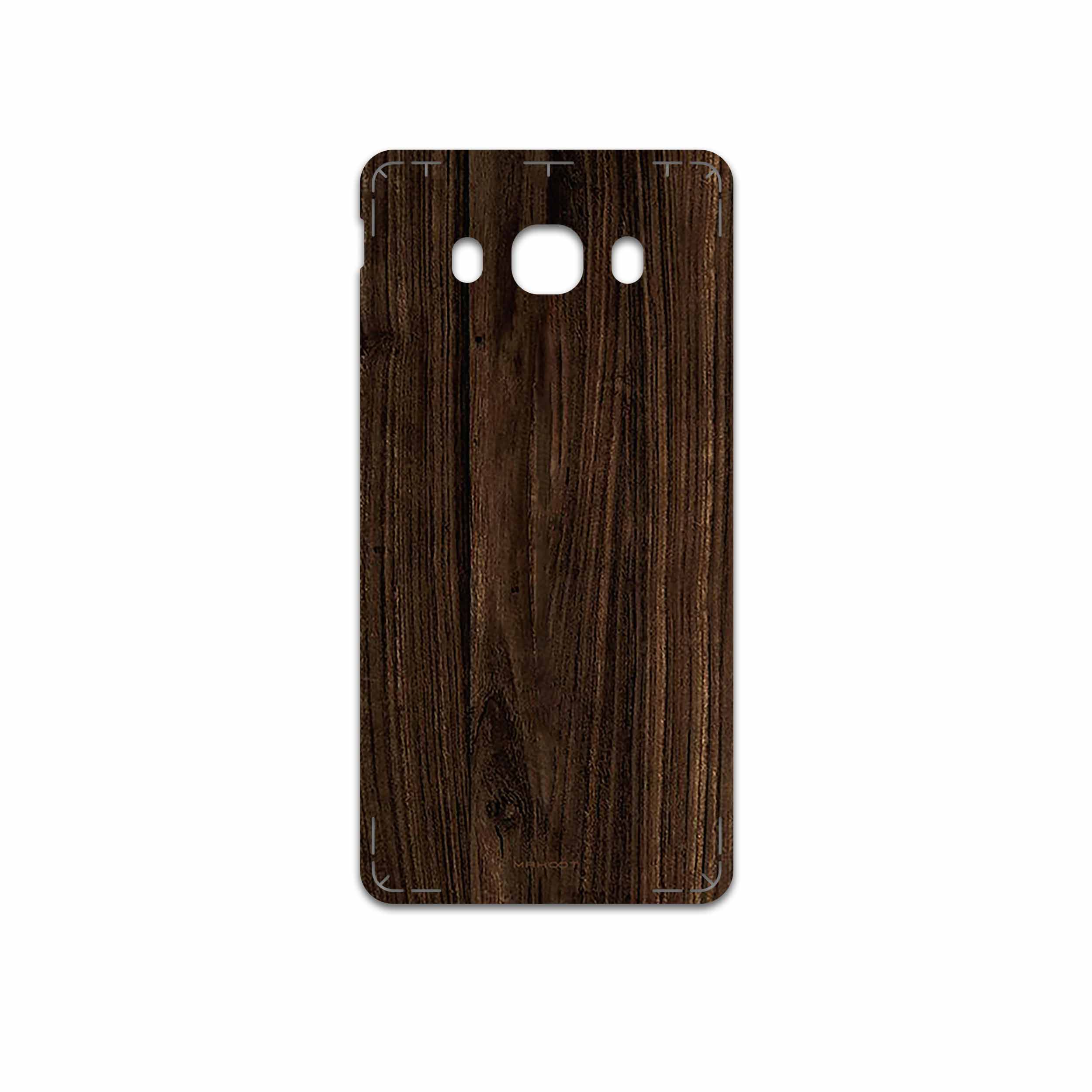 برچسب پوششی ماهوت مدل Dark Walnut Wood مناسب برای گوشی موبایل سامسونگ Galaxy J5 2016