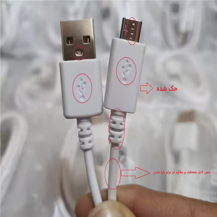 کابل تبدیل USB به microUSB مدل J5 طول 0.9 متر