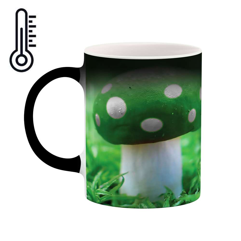 ماگ حرارتی طرح قارچ سبز مدل mgh02043