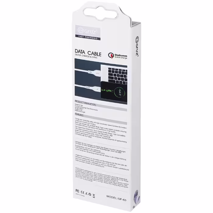 کابل تبدیل USB به لایتنینگ جیفیوز کد i10 طول 1 متر 
