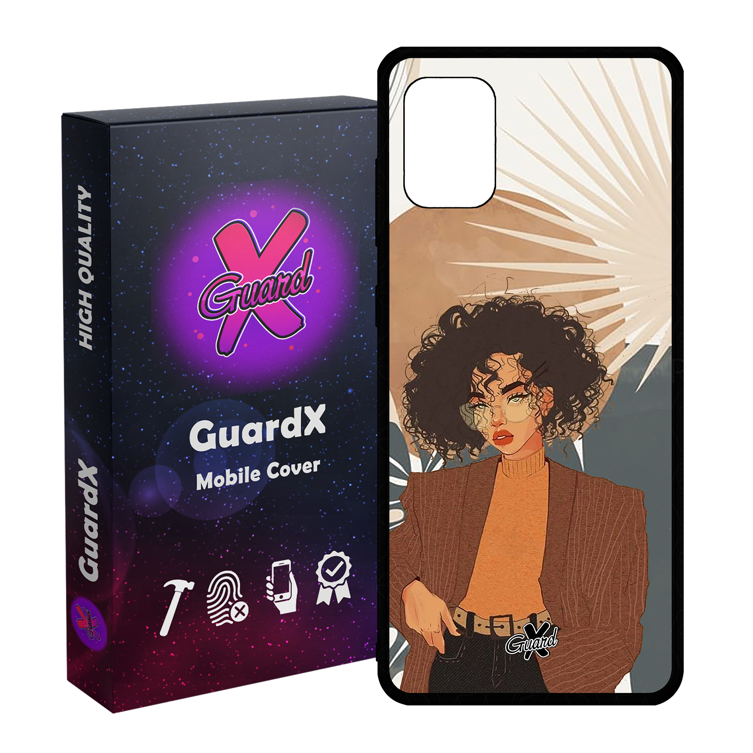 کاور گارد ایکس طرح Girl مدل Glass10369 مناسب برای گوشی موبایل سامسونگ Galaxy A31