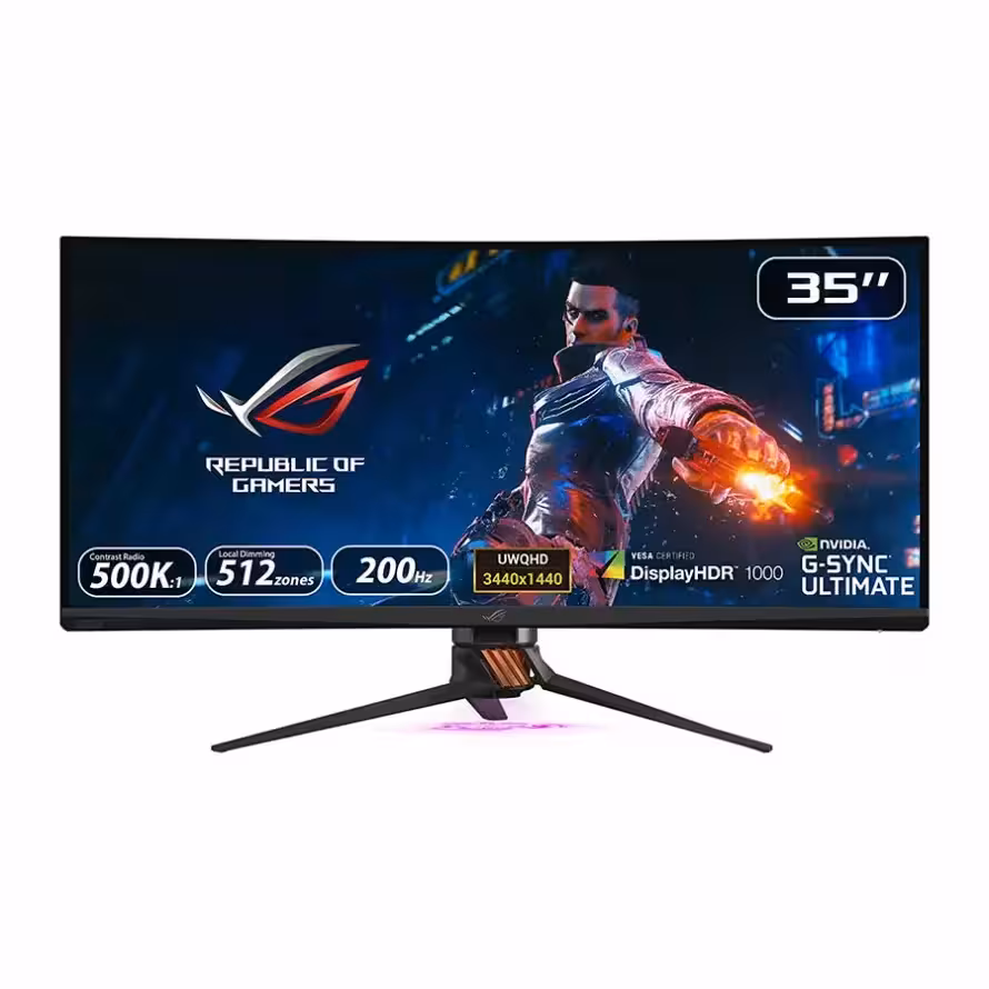 مانیتور گیمینگ خمیده ایسوس مدل ROG SWIFT PG35VQ سایز 35 اینچ