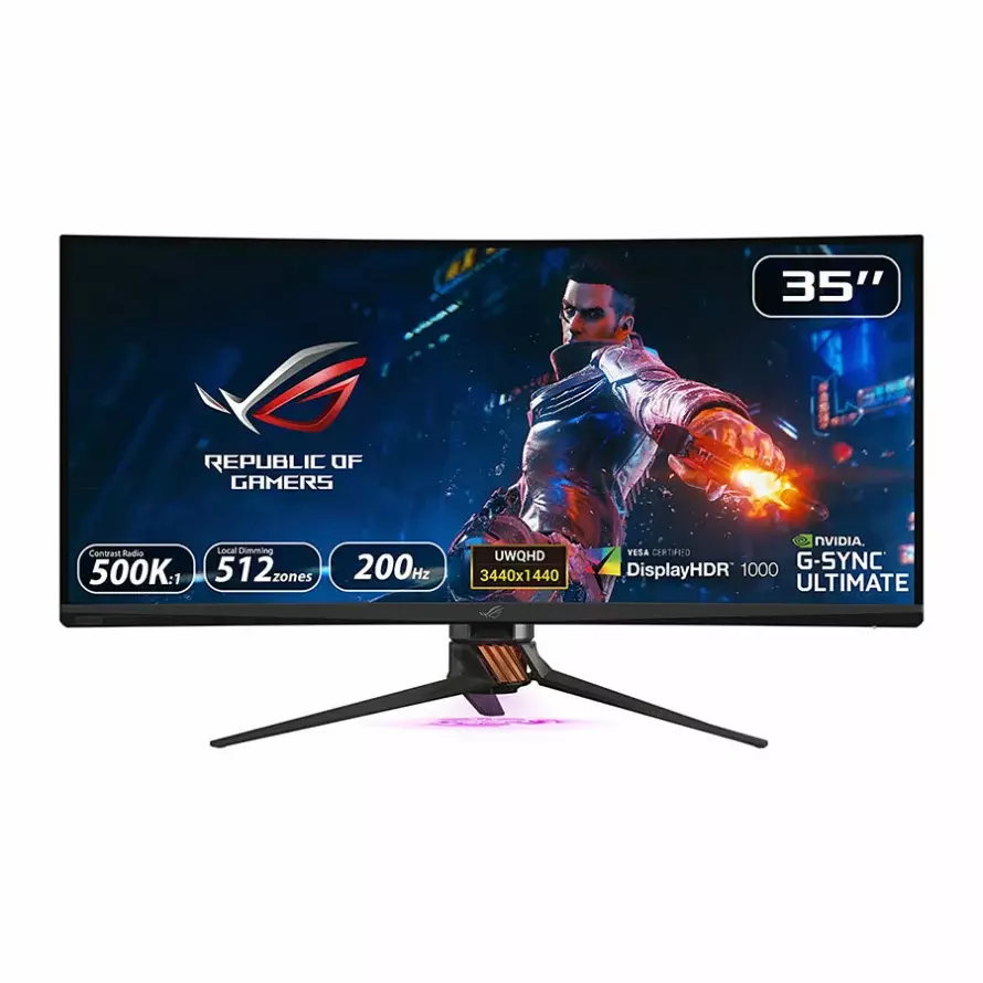 مانیتور گیمینگ خمیده ایسوس مدل ROG SWIFT PG35VQ سایز 35 اینچ