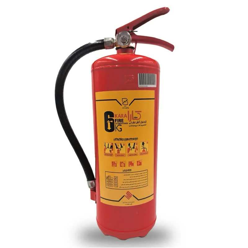 کپسول آتش نشانی پودر و گاز ABC کارا 6 کیلوگرمی-مورد تایید آتش نشانی تهران