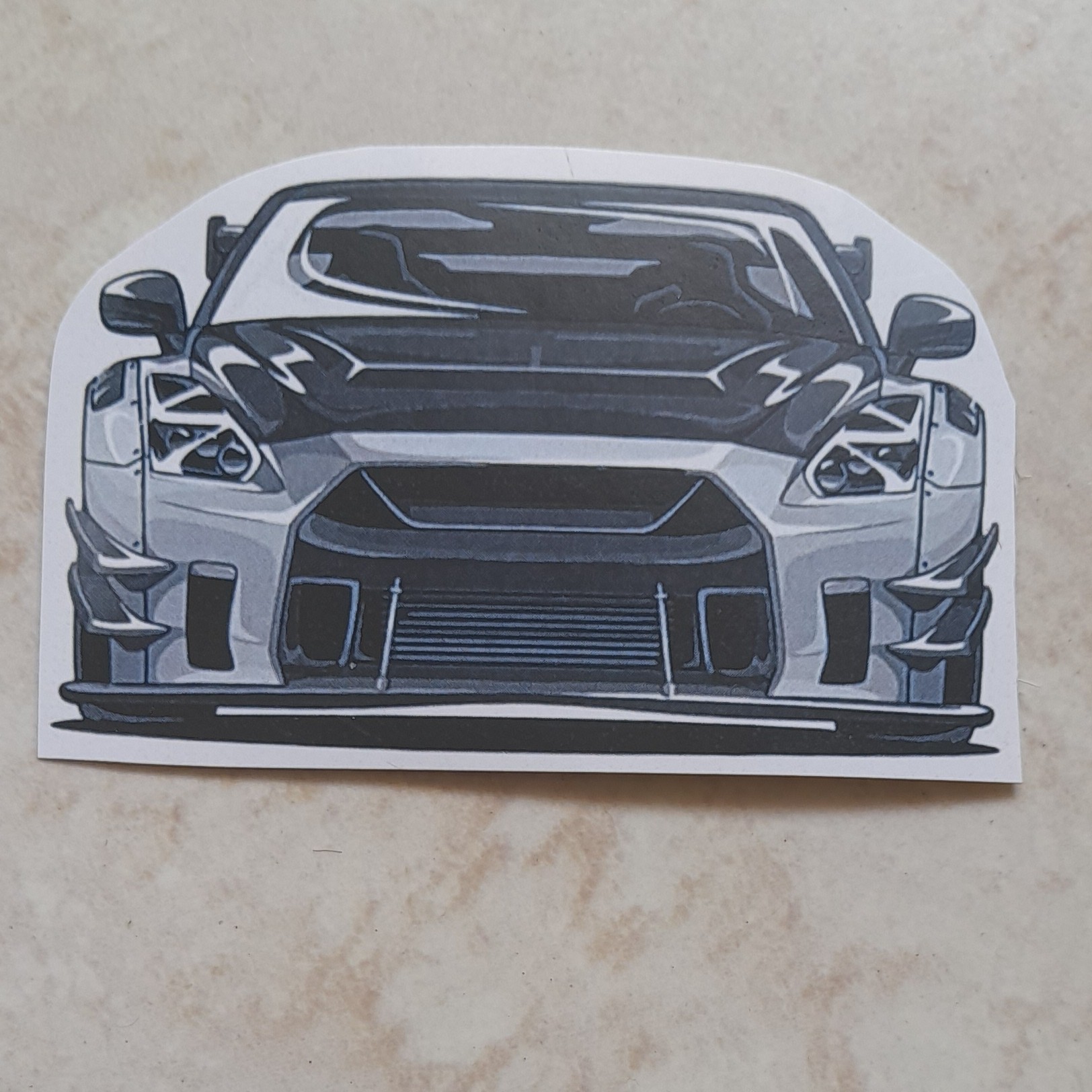 استیکر برچسبی طرح ماشین 