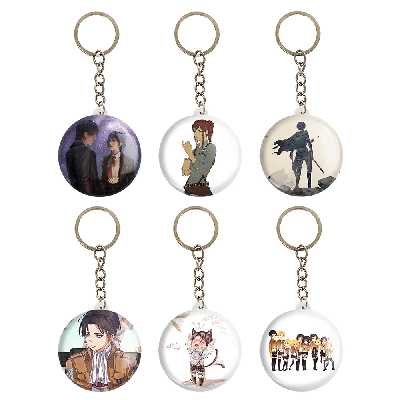 جاکلیدی خندالو مدل انیمه اتک آن تایتان Attack on Titan کد 1049B مجموعه 6 عددی