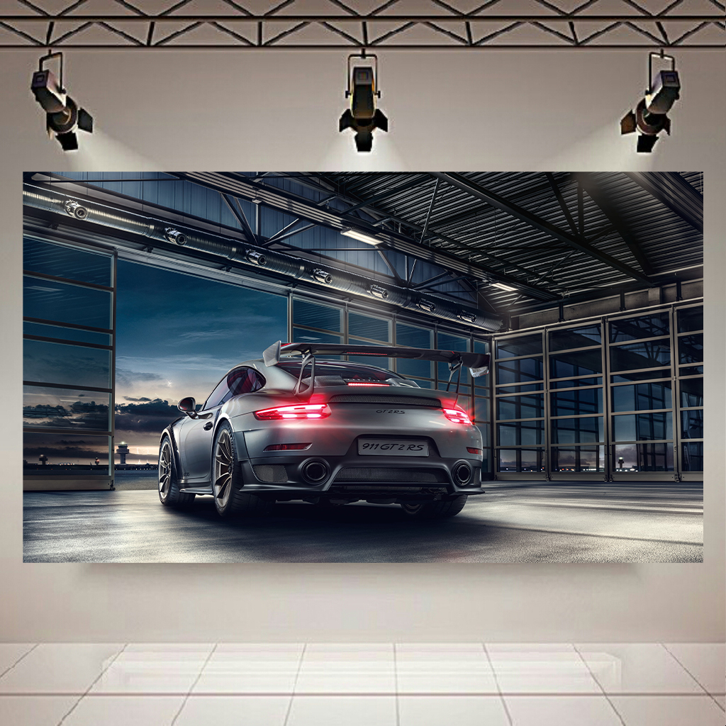 تابلو بوم طرح ماشین مدل پورشه 911-GT2RS کد AR8480