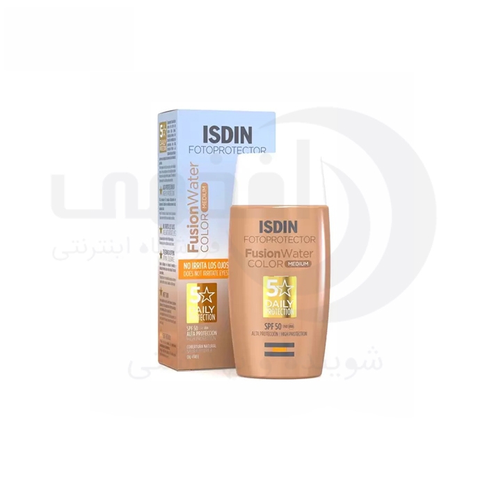کرم ضد آفتاب رنگی ایزدین مدل فیوژن واتر رنگ Medium حجم 50 میل