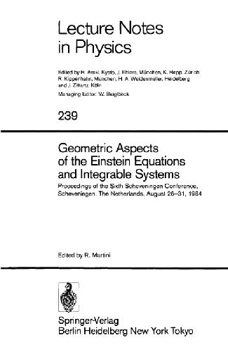 خرید و دانلود نسخه کامل کتاب Geometric Aspects of the Einstein Equations and Integrable Systems