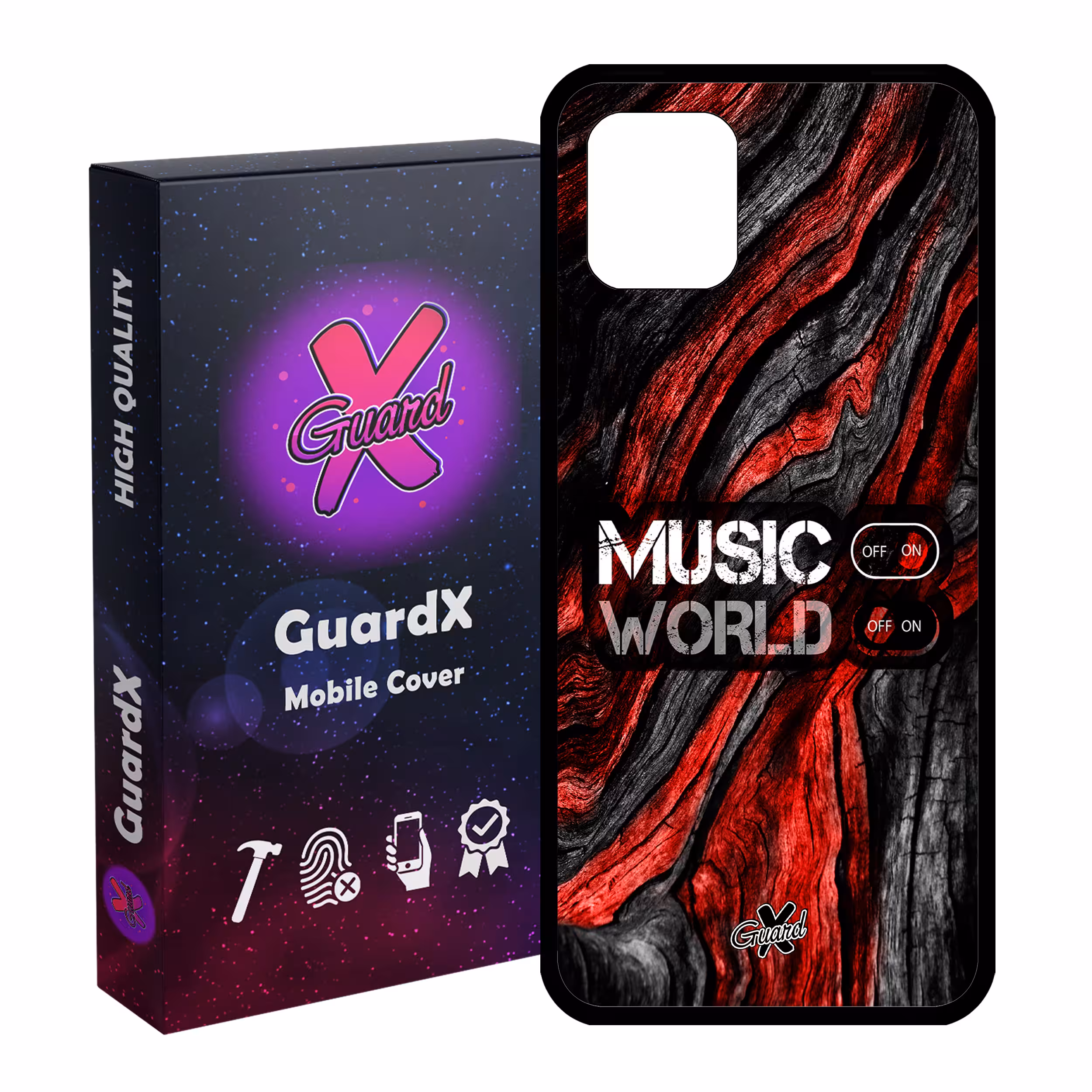 کاور گارد ایکس طرح Music مدل Glass10160 مناسب برای گوشی موبایل سامسونگ Galaxy Note 10 Lite