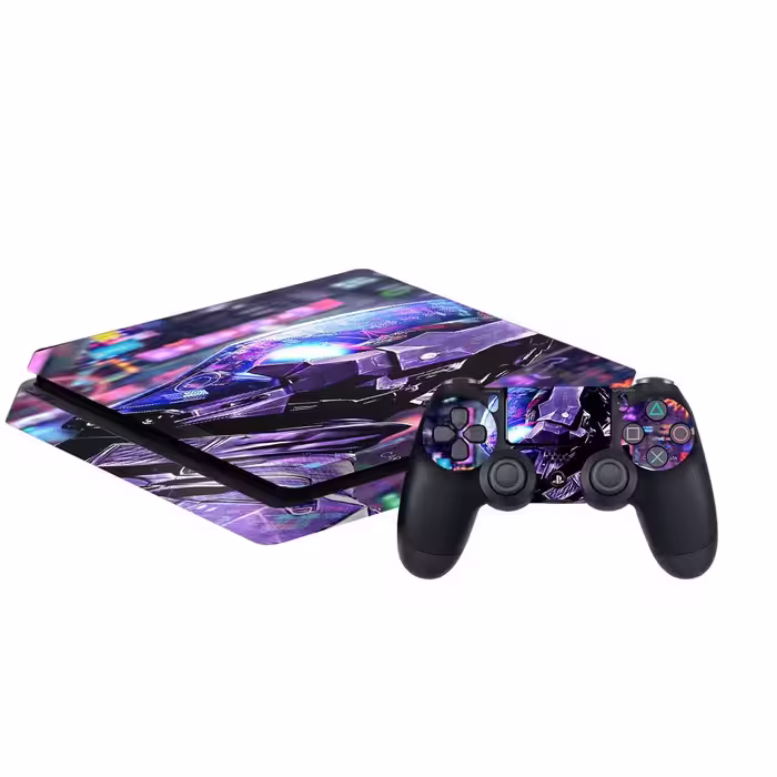 برچسب پلی استیشن ۴ مدل batman arkham scifi neon city کد PSS-311 