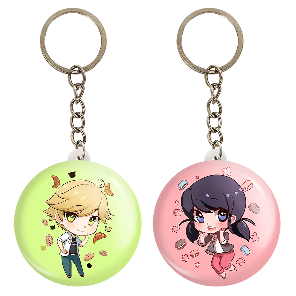 جاکلیدی خندالو مدل دختر کفشدوزکی و پسر گربه ای کد 34713465 مجموعه 2 عددی