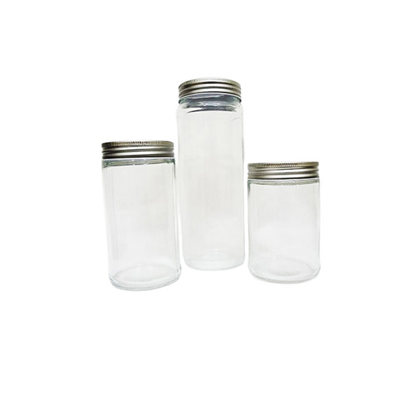 بانکه مدل بطری درب دار  شیشه ای کد 70 بسته 3 عددی