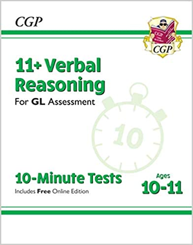 خرید و دانلود نسخه کامل کتاب New 11  GL 10-Minute Tests: Verbal Reasoning - Ages 10-11 (with Online Edition) (CGP 11  GL)[2019] - PDF