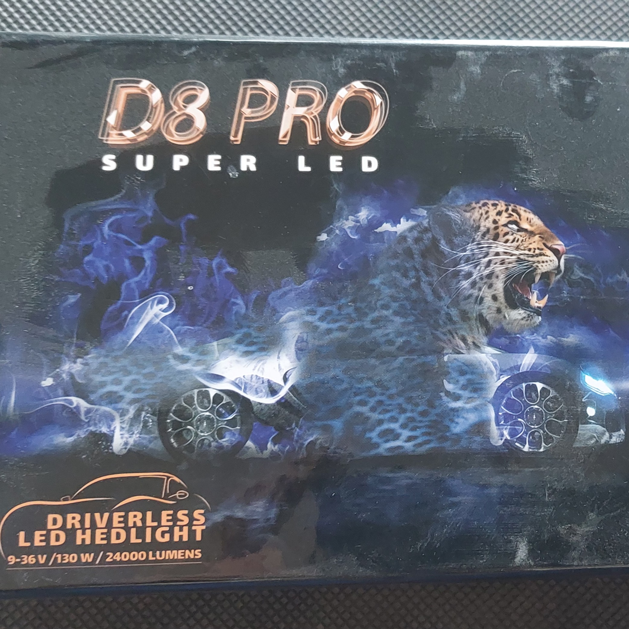 هدلایت دورنگ D8pro  ده ماه گارانتی تعویض چیپ Cspنقطه زن پایه H4 بسته 2عددی